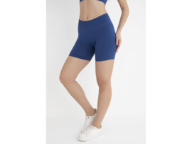 Dames Korte Sportbroek WOOSTER® - Shape & Liftend Effect - Blauw
