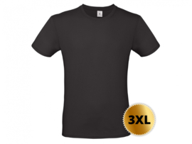 Heren American T-shirt - Ronde hals - Black- 3XL