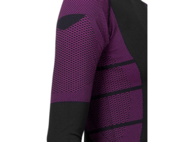 Dames thermoshirt met lange mouwen - Zwart/Roze