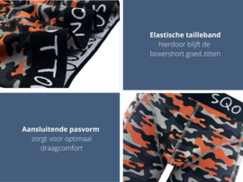 Heren boxershorts - SQOTTON® - 6 stuks - Camouflage/Forest