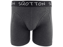 Boxershort - SQOTTON® - Basic - Antraciet
