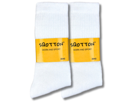 10 paar SQOTTON® Werk- en Sportsokken - Wit