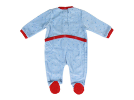 Baby romper boxpakje - Superhelden - Velours - Blauw