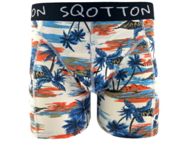 Boxershort - SQOTTON® - Tropical - Ecru