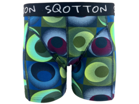 Boxershort - SQOTTON® - Vintage - Groen/Blauw