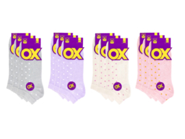 12 paar Dames sneakersokken - Soft Mix - Little Dots