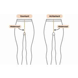 3 stuks teenloze panty's - 8 denier - Naturel