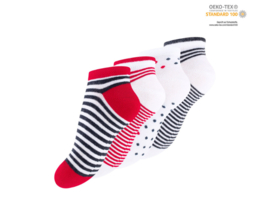 8 paar Meisjes sneakersokken - Miss Sailor