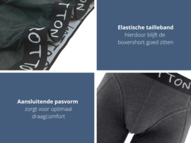 Heren boxershorts - SQOTTON® - 10 stuks - Basic mix