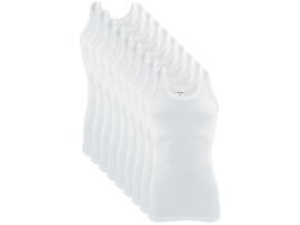 9 stuks onderhemd - SQOTTON® - 100% katoen - Wit