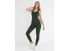 Dames Sport Jumpsuit WOOSTER® - Shape & Liftend Effect - Groen