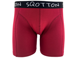 Boxershort - SQOTTON® - Basic - Bordeaux Rood