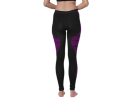 Thermo sportlegging - Seamless - Quick Dry - Zwart-Roze