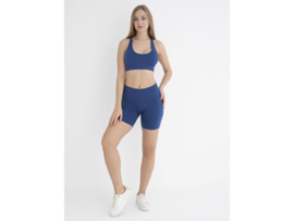 Dames Korte Sportbroek WOOSTER® - Shape & Liftend Effect - Blauw