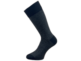Lamswollen sokken - Gemêleerd Zwart