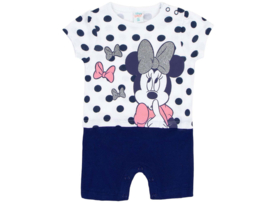 Minnie Mouse - Baby romper boxpakje - 100% Katoen - Wit/Blauw