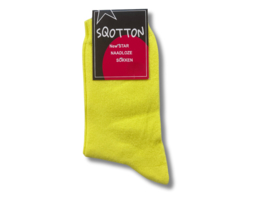 Damessok - SQOTTON - Geel