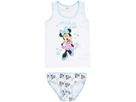 Meisjes ondergoedset - Minnie Mouse - Wit/Blauw