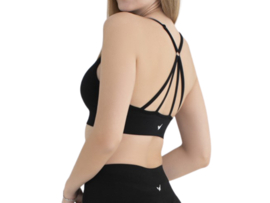 Sportbeha met gekruiste bandjes - WOOSTER® - Zwart