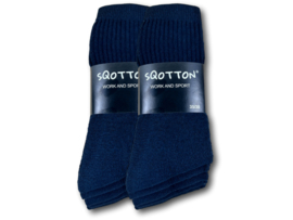 10 paar SQOTTON® Werk- en Sportsokken - Marineblauw