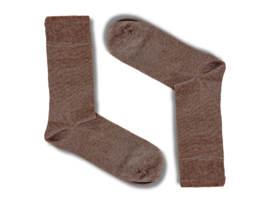 6 paar SQOTTON® Katoenen sokken - Naadloos - Bruin/Beige-mix