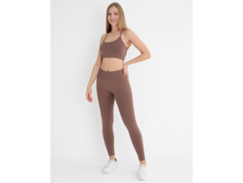 Sportbeha met spaghettibandjes en gekruiste rug – WOOSTER® - Bruin