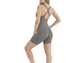 Dames Sportshort Bodysuit WOOSTER® - Shape & Liftend Effect - Grijs