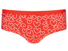 Cadeau - Dames slips - Love - Zwart/Rood