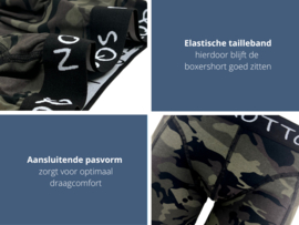 Boxershort - SQOTTON® - Camouflage - Kaki