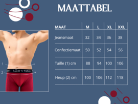 Boxershort - SQOTTON® - Basic - Bordeaux Rood