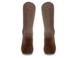 6 paar SQOTTON® Katoenen sokken - Naadloos - Bruin/Beige-mix