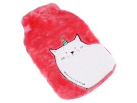 Cadeau - Warmwaterkruik - Kruik met hoes - Unicorn