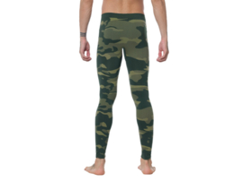 Heren thermo onderbroek - Lang - Camouflage Groen