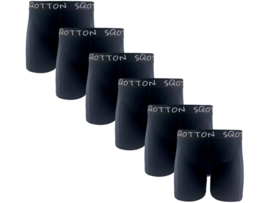 Heren boxershorts - SQOTTON® - 6 stuks - Basic/Zwart
