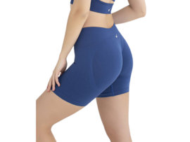 Dames Korte Sportbroek WOOSTER® - Shape & Liftend Effect - Blauw