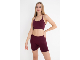 Sportbeha met spaghettibandjes en gekruiste rug – WOOSTER® - Bordeaux