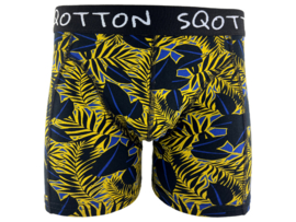 Boxershort - SQOTTON® - Jungle - Geel/Zwart