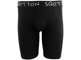 Heren boxershort - SQOTTON® - Extra lange Pijp - Zwart
