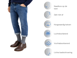 12 Paar Naadloze Sokken met Lichte Badstofzool - Basic Mix