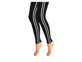 Dames legging - Katoen - Gestreept - Zwart-Wit