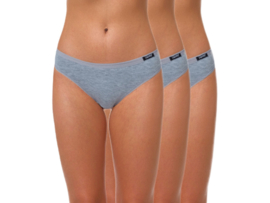 3 stuks Dames slips Low Waist Grijs