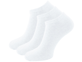 3 paar Sneakersokken - SQOTTON® - Naadloos - Wit
