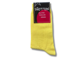 Damessok - SQOTTON - Banaan geel