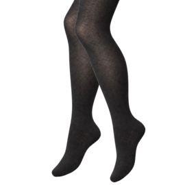 3-Pack - Katoenen damesmaillot/panty - 80 denier - Mat - Zwart