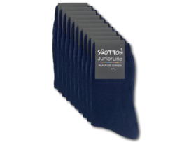 10 paar kindersokken - SQOTTON® - Donkerblauw