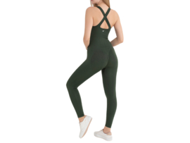 Dames Sport Jumpsuit WOOSTER® - Shape & Liftend Effect - Groen