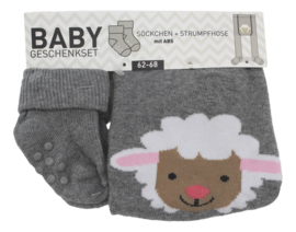 Maillot en anti-slip sokken - Baby geschenkset - Schaap