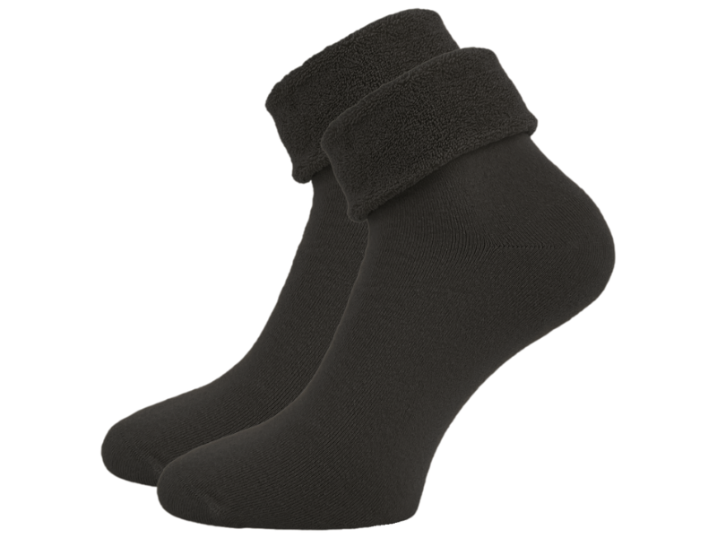 Thermo Huissok - Katoen - Naadloos - Zwart - One size (36-40)