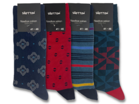 4 paar SQOTTON® Naadloze sokken - Glens