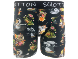 Boxershort - SQOTTON® - Kungfu - Zwart